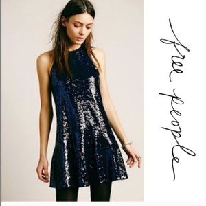 Free People Black Sequin Dress